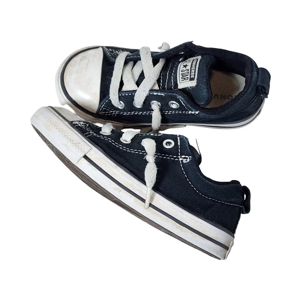 Converse Chuck Taylor All Star Low Top Navy Blue Infant Toddler Shoes Size 9 US
